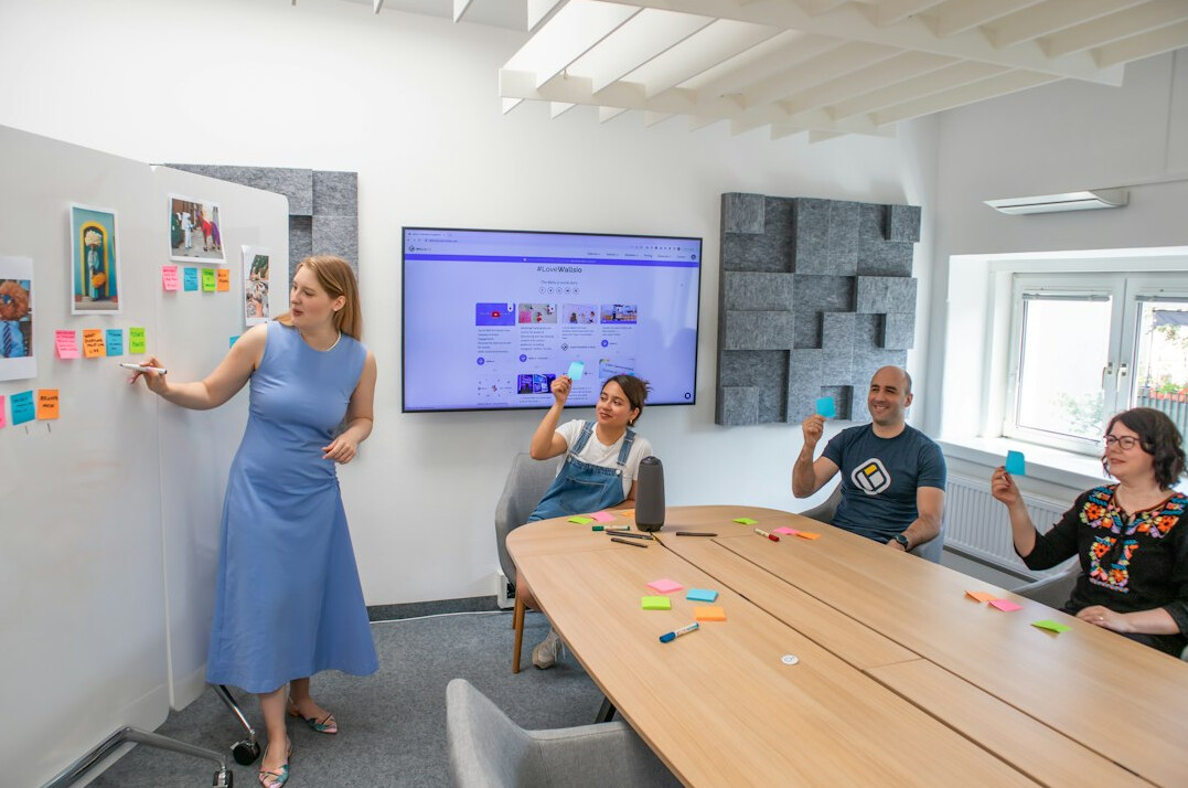team brainstorming session