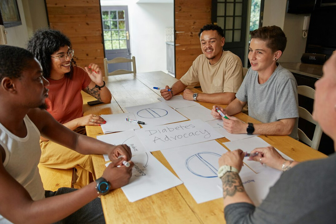 diverse team brainstorming