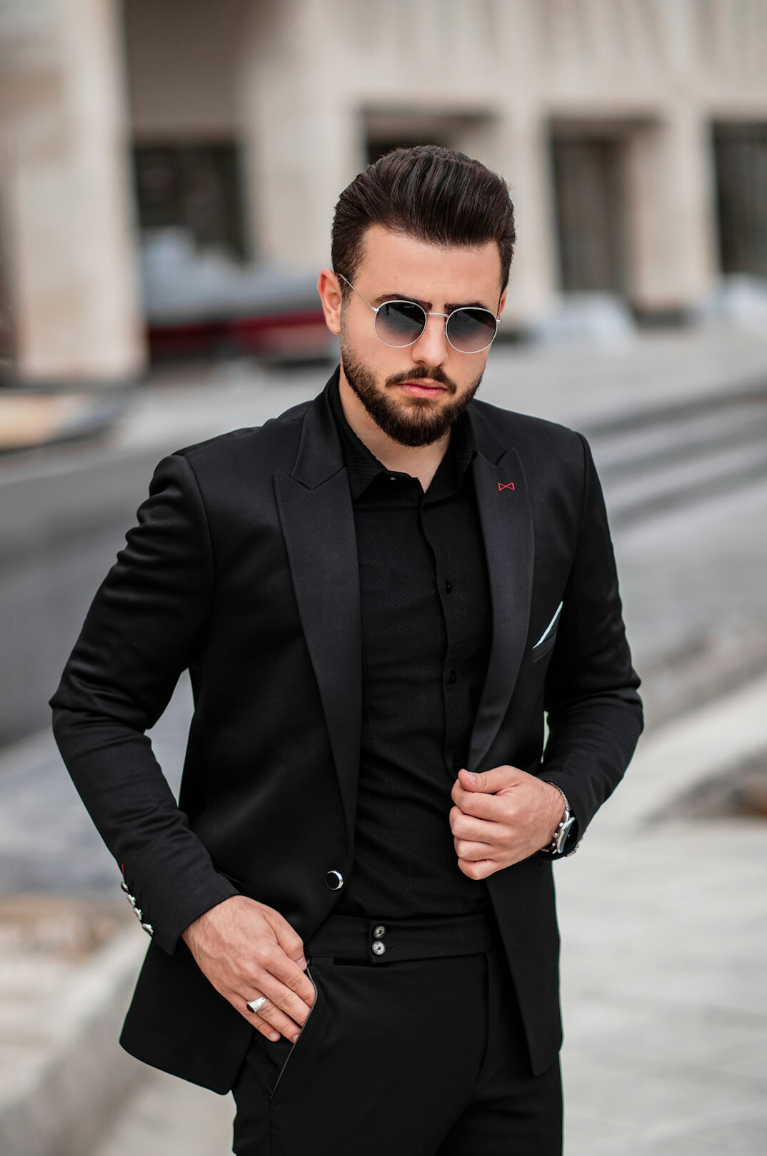 professional leader in suit